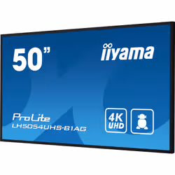 iiyama LH5054UHS-B1AG affichage de messages Panneau plat de signalisation numérique 125,7 cm (49.5") LCD Wifi 500 cd/m² 4K Ultra HD Noir Intégré dans le processeur Android 11 24/7 - Vue supplémentaire 6