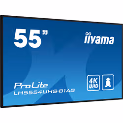 iiyama LH5554UHS-B1AG affichage de messages Panneau plat de signalisation numérique 138,7 cm (54.6") LCD Wifi 500 cd/m² 4K Ultra HD Noir Intégré dans le processeur Android 11 24/7 - Vue supplémentaire 2