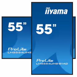 iiyama LH5554UHS-B1AG affichage de messages Panneau plat de signalisation numérique 138,7 cm (54.6") LCD Wifi 500 cd/m² 4K Ultra HD Noir Intégré dans le processeur Android 11 24/7 - Vue supplémentaire 3
