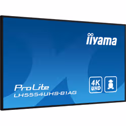 iiyama LH5554UHS-B1AG affichage de messages Panneau plat de signalisation numérique 138,7 cm (54.6") LCD Wifi 500 cd/m² 4K Ultra HD Noir Intégré dans le processeur Android 11 24/7 - Vue supplémentaire 4
