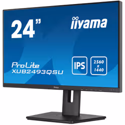 iiyama ProLite XUB2493QSU-B5 écran plat de PC 61 cm (24") 2560 x 1440 pixels Wide Quad HD LED Noir - Vue supplémentaire 2