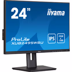 iiyama ProLite XUB2495WSU-B5 écran plat de PC 61,2 cm (24.1") 1920 x 1200 pixels WUXGA LCD Noir - Vue supplémentaire 3