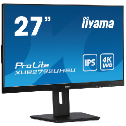 iiyama ProLite XUB2792UHSU-B5 écran plat de PC 68,6 cm (27") 3840 x 2160 pixels 4K Ultra HD LED Noir