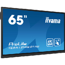 iiyama TE6512MIS-B1AG affichage de messages Écran plat interactif 165,1 cm (65") LCD Wifi 400 cd/m² 4K Ultra HD Noir Écran tactile Intégré dans le processeur Android 11 24/7