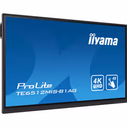 iiyama TE6512MIS-B1AG affichage de messages Écran plat interactif 165,1 cm (65") LCD Wifi 400 cd/m² 4K Ultra HD Noir Écran tactile Intégré dans le processeur Android 11 24/7 - Vue supplémentaire 3