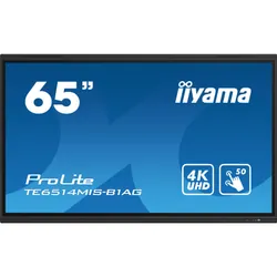 iiyama TE6514MIS-B1AG affichage de messages Écran plat interactif 165,1 cm (65") LCD Wifi 435 cd/m² 4K Ultra HD Noir Écran tactile Intégré dans le processeur Android 24/7