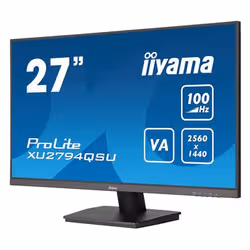 iiyama ProLite XU2794QSU-B6 écran plat de PC 68,6 cm (27") 2560 x 1440 pixels Wide Quad HD LCD Noir - Vue supplémentaire 4