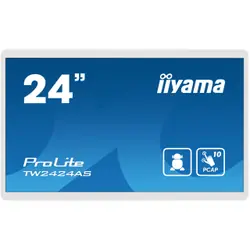 iiyama TW2424AS-W1 affichage de messages Écran plat de signalisation numérique 60,5 cm (23.8") Wifi 250 cd/m² 4K Ultra HD Noir Écran tactile Intégré dans le processeur Android 24/7