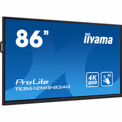 iiyama TE8612MIS-B3AG affichage de messages En forme de kiosk 2,18 m (86") LCD Wifi 400 cd/m² 4K Ultra HD Noir Écran tactile Intégré dans le processeur Android 11 24/7 - Vue supplémentaire 2
