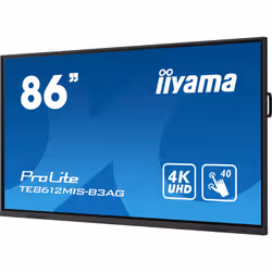iiyama TE8612MIS-B3AG affichage de messages En forme de kiosk 2,18 m (86") LCD Wifi 400 cd/m² 4K Ultra HD Noir Écran tactile Intégré dans le processeur Android 11 24/7 - Vue supplémentaire 4