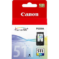 Canon Cartouche d'encre couleur CL-511 C/M/Y (2972B001)