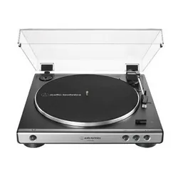 Audio-Technica AT-LP60XUSB Tourne-disque entraîné par courroie Gris, Métallique Complètement automatique