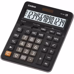 Calculatrice de bureau 14 chiffres Casio GX-14B - Noir
