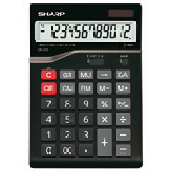 Sharp CH-412 calculatrice Bureau Calculatrice basique Noir