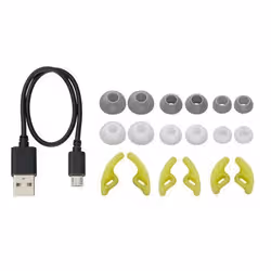 JVC HA-AE1W-H-U écouteur/casque Sans fil Ecouteurs, Minerve Musique Bluetooth Gris, Jaune - Vue supplémentaire 3