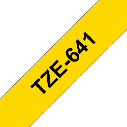 Brother TZE641 ruban d'étiquette Noir sur jaune TZe
