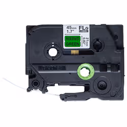 Brother FLE-7511 ruban d'étiquette Noir sur vert - Vue supplémentaire 2
