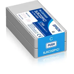 Epson SJIC22P(C): Ink cartridge for ColorWorks C3500 (Cyan) (C33S020602)