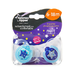 Tommee Tippee Sucettes Night time space 6-18m