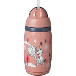 Tommee Tippee Superstar Insulated Straw pour enfant 12m+ Pink 266 ml