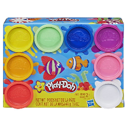 Play-Doh 8 Pots De Pâte A Modeler Arc en ciel | Xtratoys