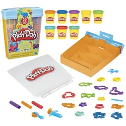 Play-Doh Super Boîte à accessoires Animaux et pâte à modeler