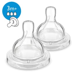 Philips AVENT Tétine Anti-colic, 2 pièces, tétine à débit moyen, 3 mois et +