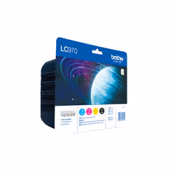 Brother LC-970 Value Pack cartouche d'encre Original Noir, Cyan, Magenta, Jaune - Vue supplémentaire 2