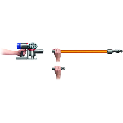 Dyson V8 Absolute aspirateur de table Gris, Nickel, Jaune Sans sac