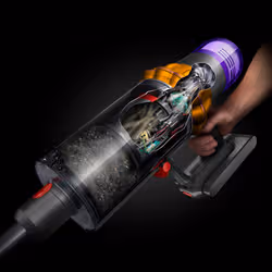 Dyson V15 Detect Absolute Nickel, Acier inoxydable, Jaune Sans sac - Vue supplémentaire 4