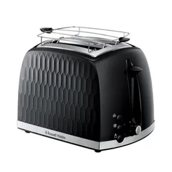 Russell Hobbs Honeycomb Black 2 Slice Toaster 6 2 part(s) 850 W Noir