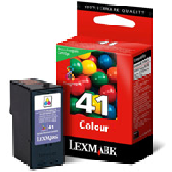 Lexmark #41 Color Return Program Print Cartridge cartouche d'encre 1 Cartridge Original Cyan, Magenta, Jaune