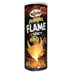Pringles Flame Spicy BBQ 160 g Croustilles au riz Piment, Tomate