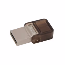 Kingston Technology DataTraveler microDuo OTG 8GB lecteur USB flash 8 Go USB Type-A 2.0 Marron - Vue supplémentaire 2