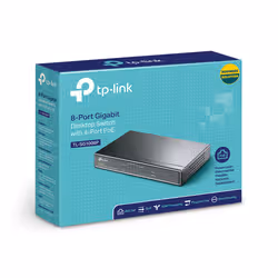 TP-LINK TL-SG1008P commutateur réseau Gigabit Ethernet (10/100/1000) Connexion Ethernet, supportant l'alimentation via ce port ( - Vue supplémentaire 5