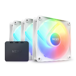 NZXT F120 Core RGB Boitier PC Ventilateur 12 cm Blanc 3 pièce(s)