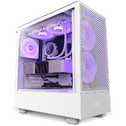 NZXT H5 Flow RGB Midi Tower Blanc