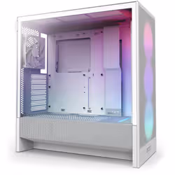 NZXT H5 Flow RGB Midi Tower Blanc - Vue supplémentaire 3