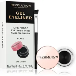 Makeup Revolution Gel Eyeliner Pot teinte Black 3 g