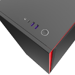 NZXT H710i Midi Tower Noir, Rouge