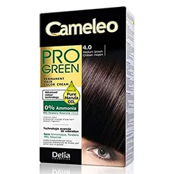 Delia Cosmetics Cameleo Pro Green Hair Colour 4.0 Châtain moyen