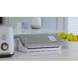 FoodSaver VS1191X appareil à emballage sous vide Acier inoxydable, Blanc