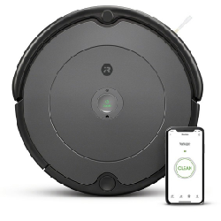 iRobot Roomba 697 robot aspirateur 0,6 L Sans sac Noir, Gris