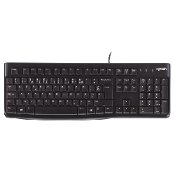 Logitech Keyboard K120 for Business clavier USB AZERTY Français Noir
