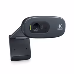 Logitech Webcam HD C270 Black C270, 3 MP, 1280 x 720  pixels, 720p, 1280 x 720 pixels, 5 V, USB 2.0 (960-000582) - Vue supplémentaire 2