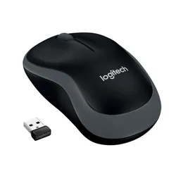 Logitech M185 - Ambidextre - Optique - RF sans fil - 1000 DPI - Gris (910-002238)