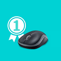 Logitech M185 - Ambidextre - Optique - RF sans fil - 1000 DPI - Gris (910-002238) - Vue supplémentaire 2