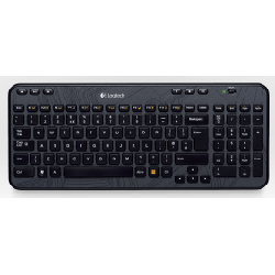 Logitech Wireless Keyboard K360 clavier RF sans fil AZERTY Français Noir
