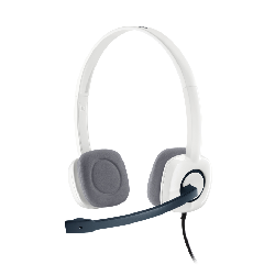 Logitech H150 Stereo Headset Casque Avec fil Arceau Bureau/Centre d'appels Blanc