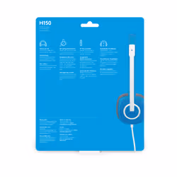 Logitech H150 Casque Avec fil Arceau Bureau/Centre d'appels Bleu - Vue supplémentaire 5